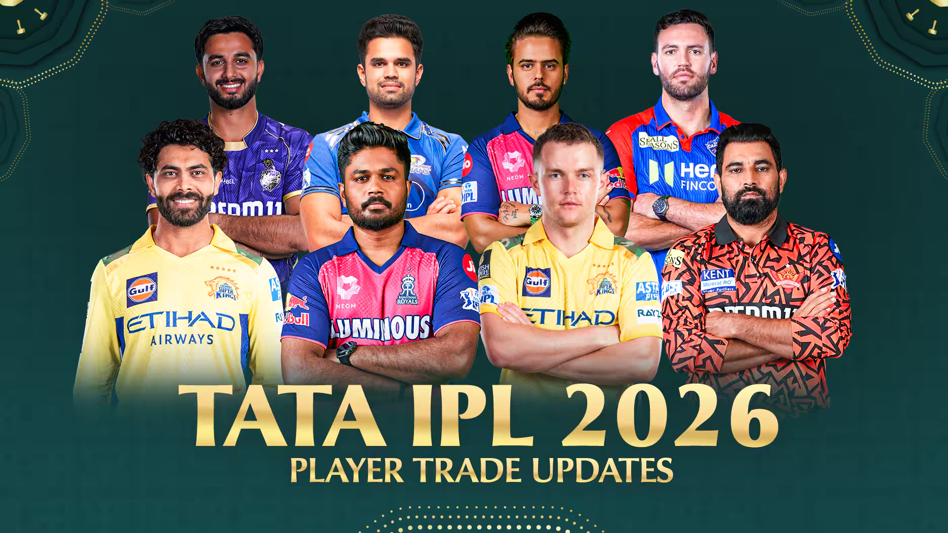 IPL 2026 all teams and captains - Bet on My11excha